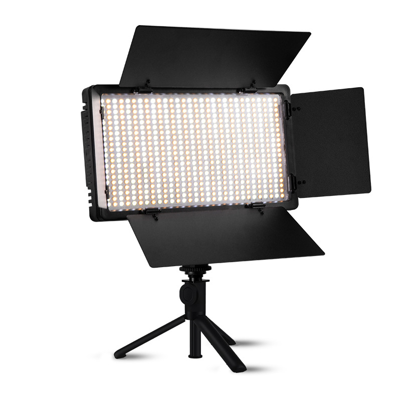 LED φως φωτογράφισης 600/800 με ρυθμιζόμενες πόρτες τεσσάρων φύλλων, κατάλληλο για φωτογράφηση φαγητού και ζωντανή μετάδοση, πάνελ φωτισμού στούντιο
