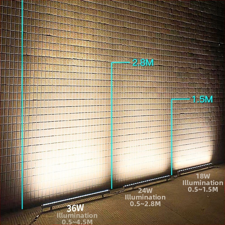 Vonkajšie RGB lineárne svetlo na umývanie stien IP65, vodotesné osvetlenie fasád a krajiny