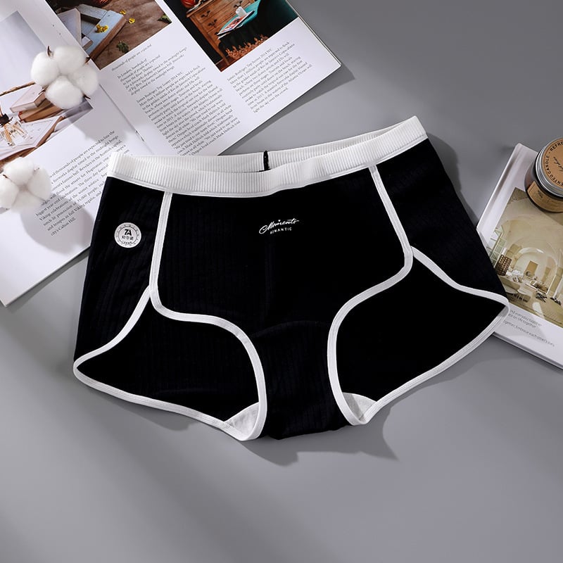 Ženske bokserice od pamuka, plus veličina, pamuk klase A, antibakterijske, prozračne, sportski stil, produženi preponski dio.