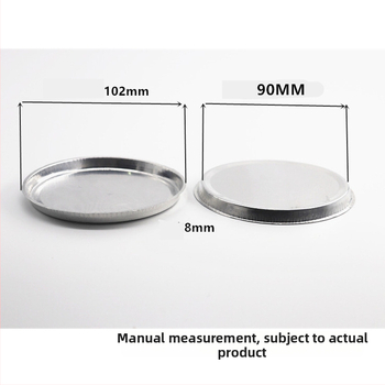 CKSLAB vážiaca miska pre vlhkomer, hliníková vážiaca miska, 90 mm, 50 ks/krabica, H1008