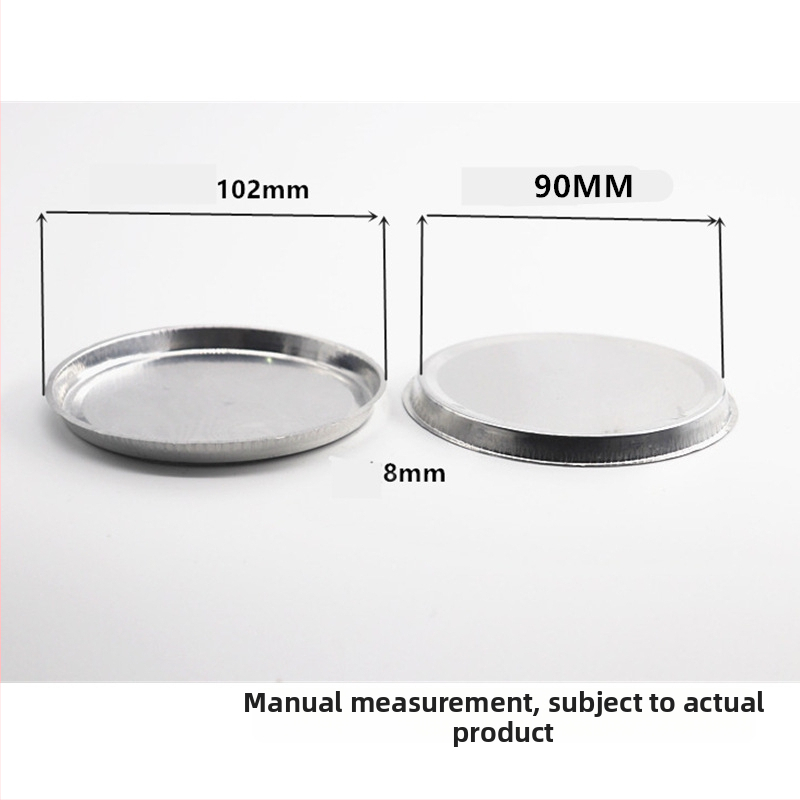 CKSLAB vážiaca miska pre vlhkomer, hliníková vážiaca miska, 90 mm, 50 ks/krabica, H1008