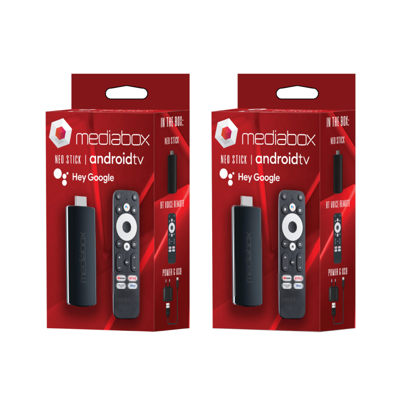 Mediabox Box TV Smart Google certificat Neo Stick 1GB RAM 8GB ROM