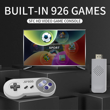 SF900 Vezeték nélküli retro játékkonzol két játékos számára, HDMI kimenet a tévéhez, 926 beépített játékkal