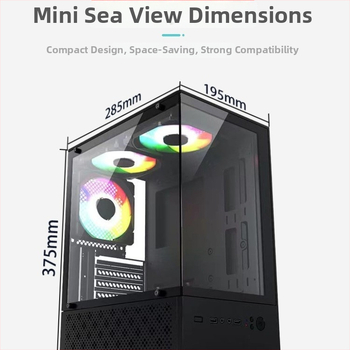 X-2 Sea View Room počítačová skriňa – MATX/ATX stredový tower, oceľ, so zdrojom, predné USB 3.0
