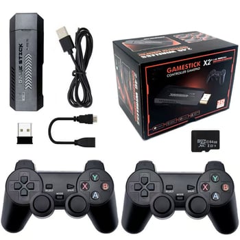 GD10 4K HD οικιακή κονσόλα arcade για τηλεόραση, ασύρματο 2,4G PSP ρετρό κουτί παιχνιδιών