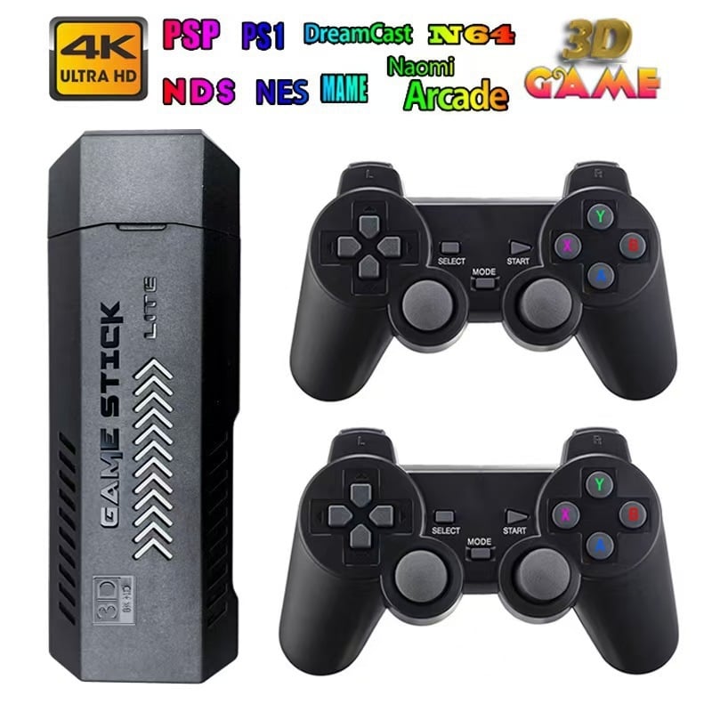 GD10 4K HD οικιακή κονσόλα arcade για τηλεόραση, ασύρματο 2,4G PSP ρετρό κουτί παιχνιδιών