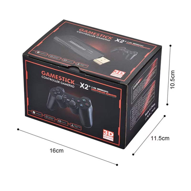 GD10 4K HD οικιακή κονσόλα arcade για τηλεόραση, ασύρματο 2,4G PSP ρετρό κουτί παιχνιδιών