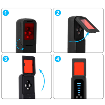 Detector de cameră WiFi anti-spionaj, anti-monitorizare, anti-urmărire, scaner infraroșu, utilizare în interior, model C18s