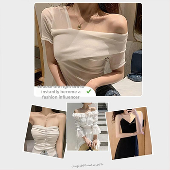 Ženski grudnjak bez naramenica, push-up, bez žice, bandeau stil, sprječava proziranje
