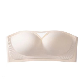 Ženski grudnjak bez naramenica, push-up, bez žice, bandeau stil, sprječava proziranje