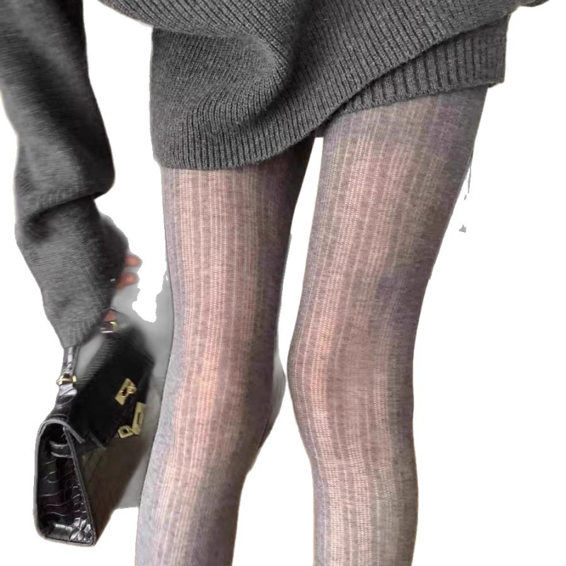 Miu Style Sive pančice s visokim pojasom, elastične, oblikuju noge