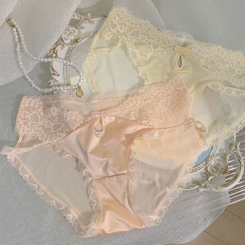 Francuski stil ženskih čipkastih gaćica – bezšivne, prozračné