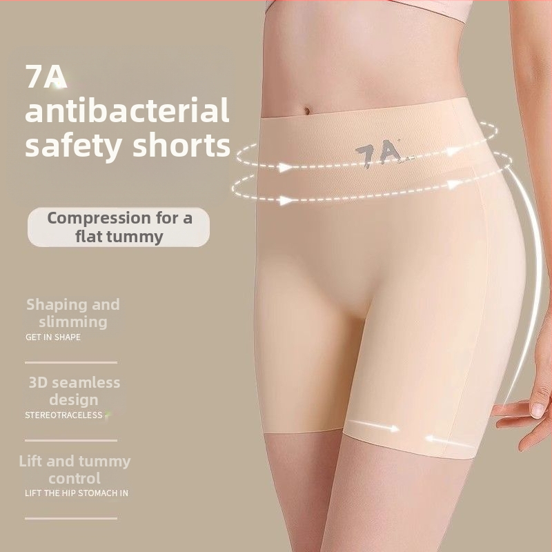 7A bezpečnostné šortky pre ženy, s vysokým pásom z Ice Silk, 3‑v‑1 spodné prádlo na kontrolu bruška a zvednutie bokov, bez ostrých okrajov