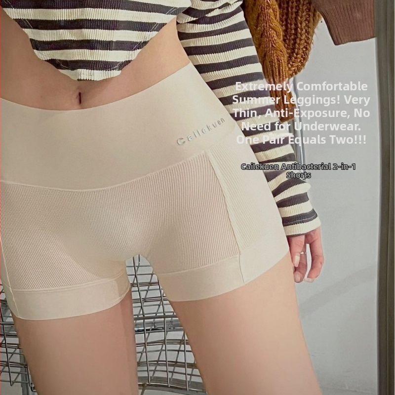 Letné dámske nohavice z Ice Silk – 2v1 legíny a šortky, ľahké, nepriehľadné, veľká veľkosť
