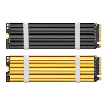 Алуминиев охладител за M.2 NVMe SSD 2280 с термопаста и винтове
