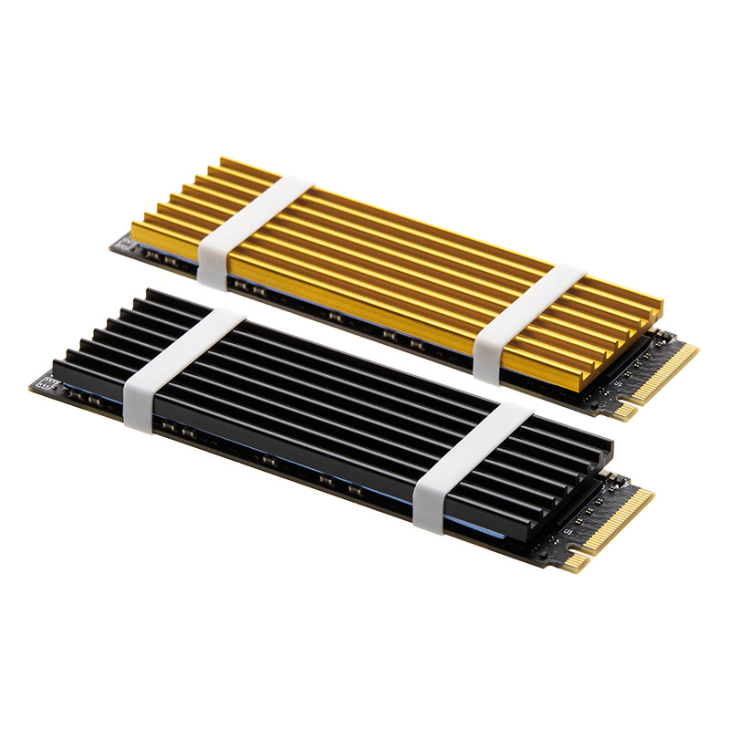 Алуминиев охладител за M.2 NVMe SSD 2280 с термопаста и винтове