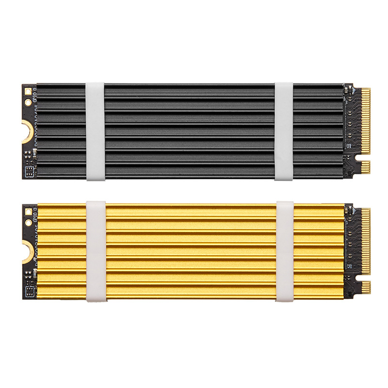 Алуминиев охладител за M.2 NVMe SSD 2280 с термопаста и винтове