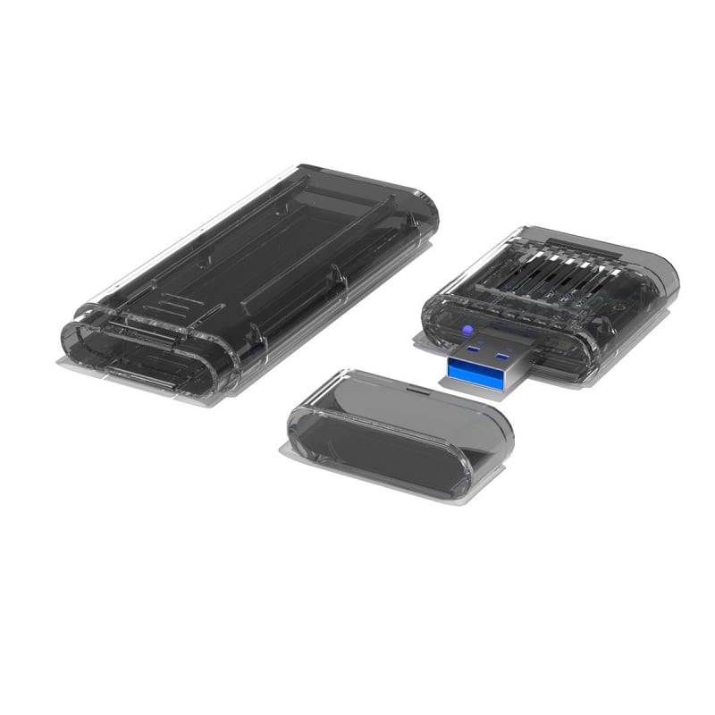 Vanjska kutija za SSD M.2 NVMe s prozirnim kućištem, USB 3.2, odvojiva