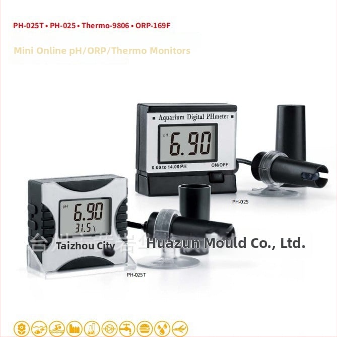 Huazun Instruments Mini online pH/ORP/teplotný monitor PH-025
