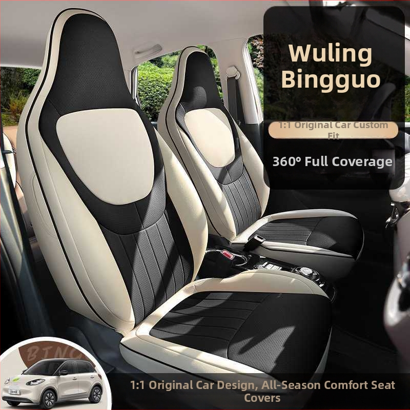 Kožené autosedadlové vankúše s kresleným motívom pre Wuling Bingo – štyri-sezónové vankúše sedadiel