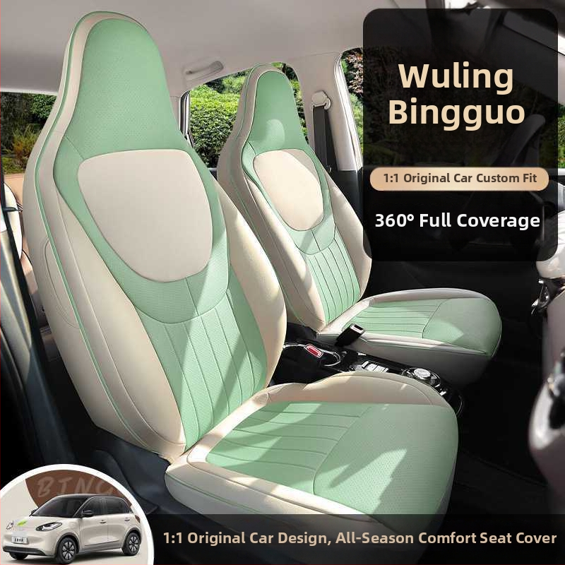 Kožené autosedadlové vankúše s kresleným motívom pre Wuling Bingo – štyri-sezónové vankúše sedadiel