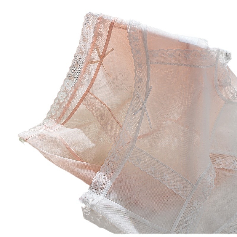 Prozračne ženske gaćice od ice silk s Mulberry svilenim podstavkom, 7A kvalitete, jednobojne, lagane, srednji pojas.