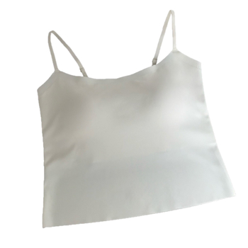 Izuzetno tanak bezšivni cami top od Ice Silk, s ugrađenim jastučićima za grudi, ljetni tank top s lijepim leđima