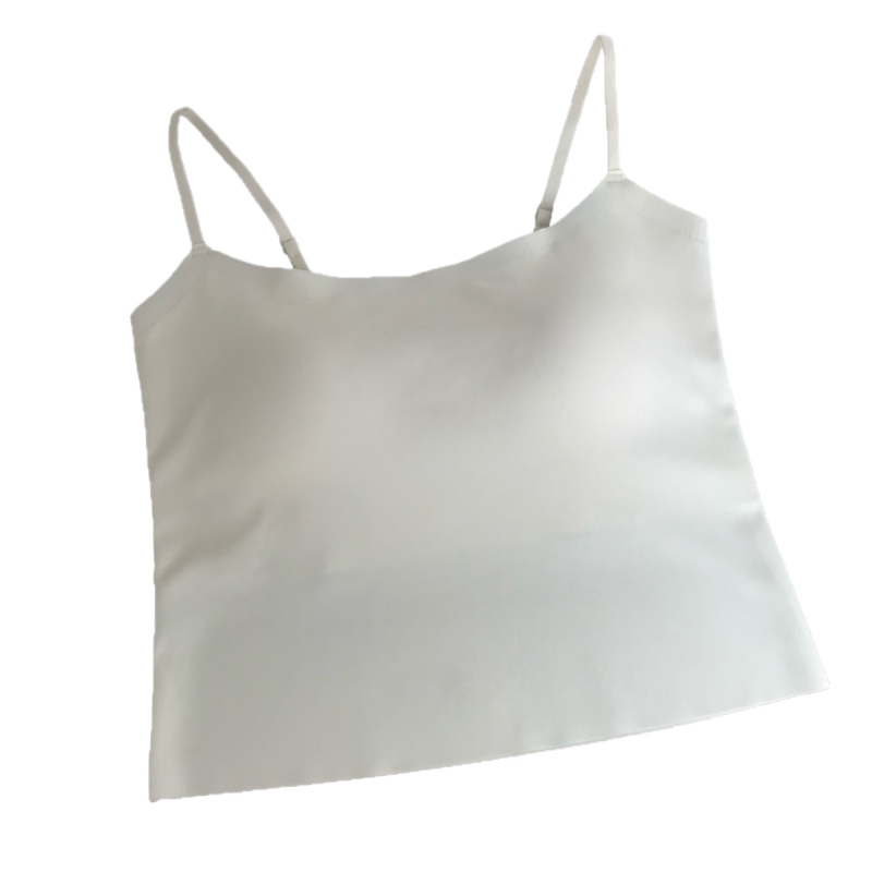 Izuzetno tanak bezšivni cami top od Ice Silk, s ugrađenim jastučićima za grudi, ljetni tank top s lijepim leđima