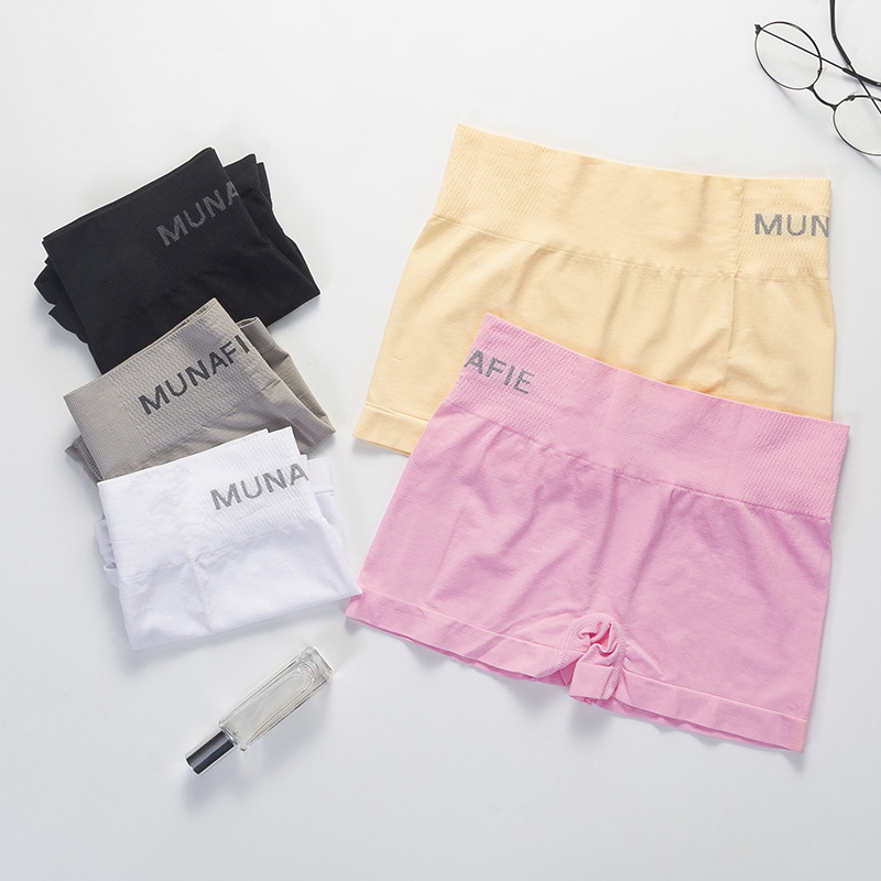 MUNAFIE Bezšivne ženske shapewear hlače, srednji pojas, oblikovanje trbuha