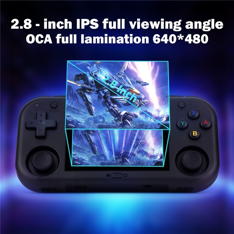 Ampown Mini Zero 28 φορητή κονσόλα παιχνιδιών με joystick, 2,8-ίντσες οθόνη, ρετρό κλασικό σχέδιο