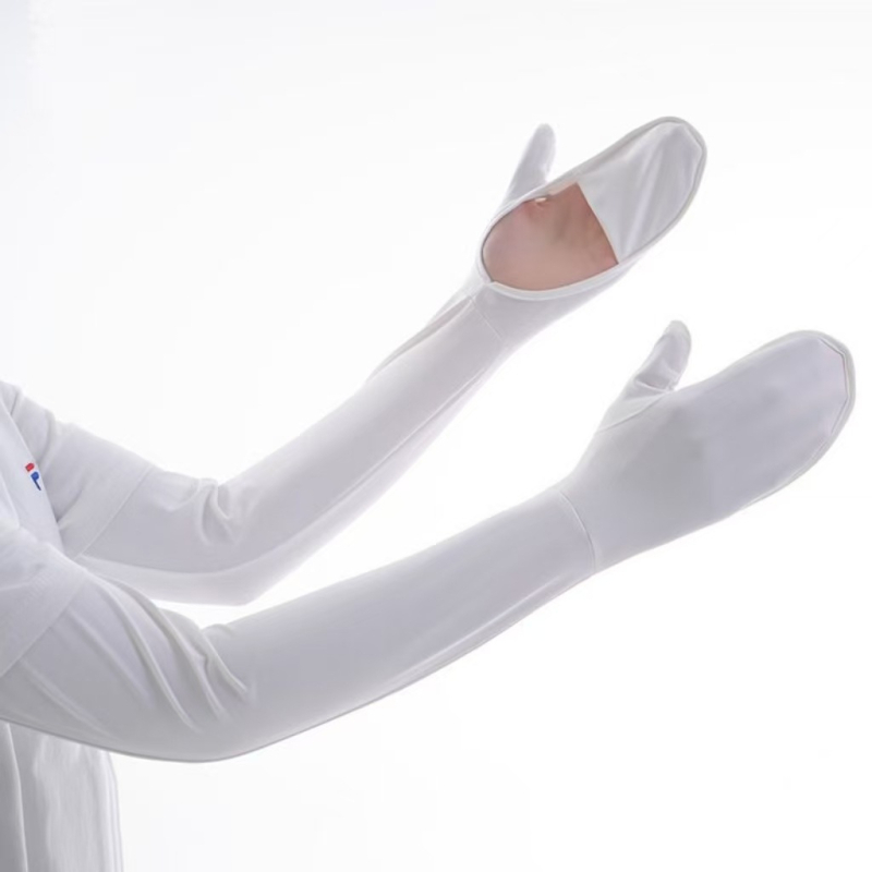 Női UV-védett Ice Silk hosszú ujjú kézvédő, teljes ujjfedéssel, vezetéshez és kerékpározáshoz