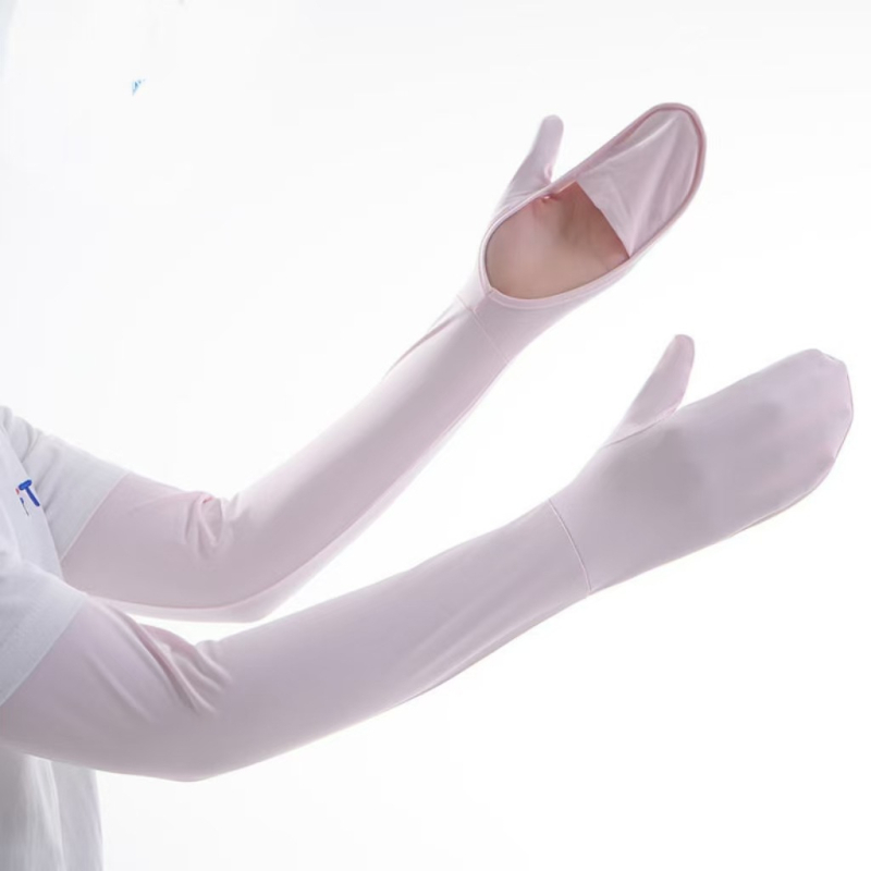 Női UV-védett Ice Silk hosszú ujjú kézvédő, teljes ujjfedéssel, vezetéshez és kerékpározáshoz