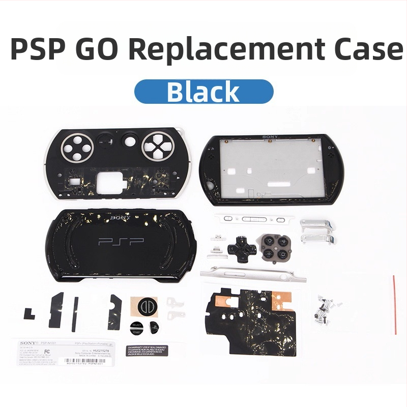 Kryt PSP Go – výmena so kompletným tlačidiel, skrutiek, príslušenstva a nálepiek