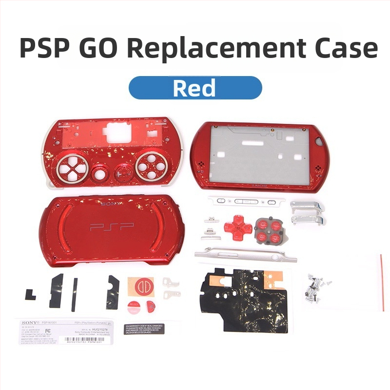 Kryt PSP Go – výmena so kompletným tlačidiel, skrutiek, príslušenstva a nálepiek
