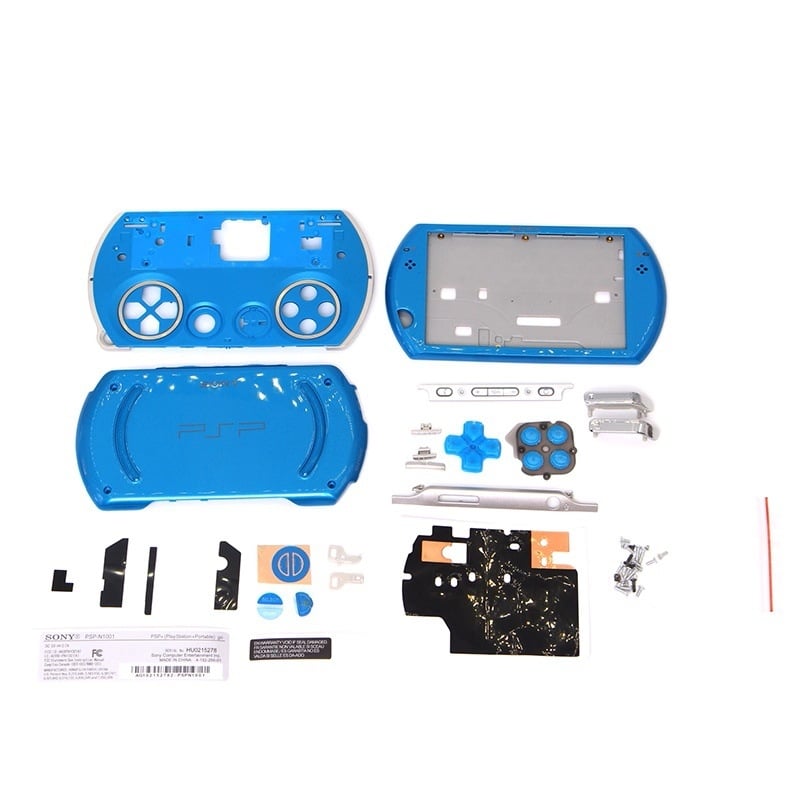 PSP GO корпус за смяна със пълен комплект бутони, винтове, аксесоари и стикери