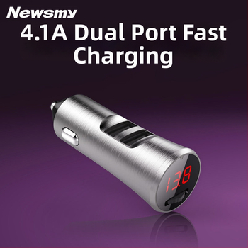Newman HD автомобилен Bluetooth приемник MP3 плеър, компактно тяло, двупортово бързо зареждане и FM предавател