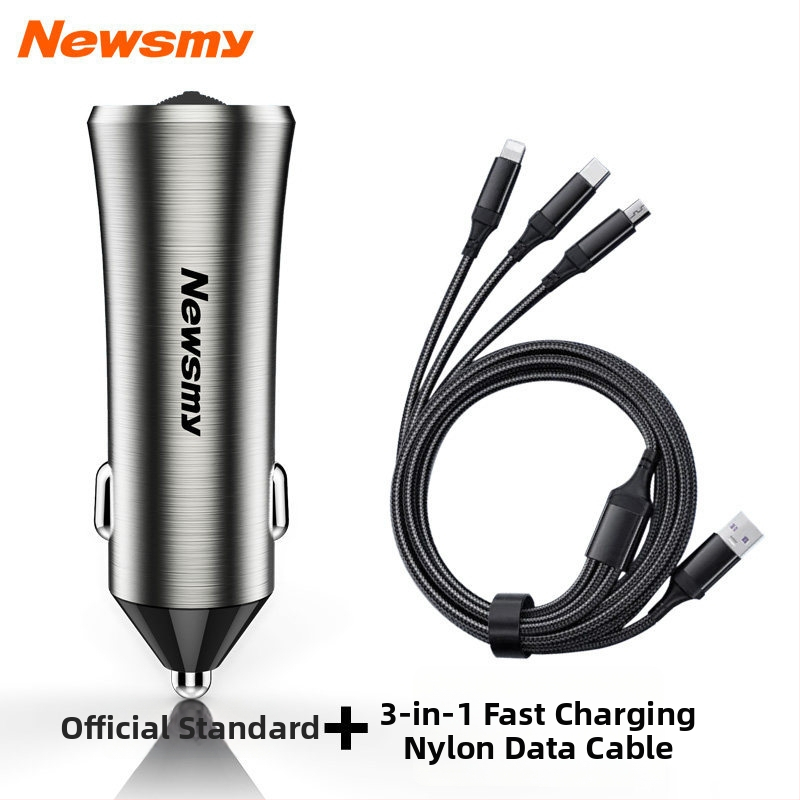 Newman HD автомобилен Bluetooth приемник MP3 плеър, компактно тяло, двупортово бързо зареждане и FM предавател