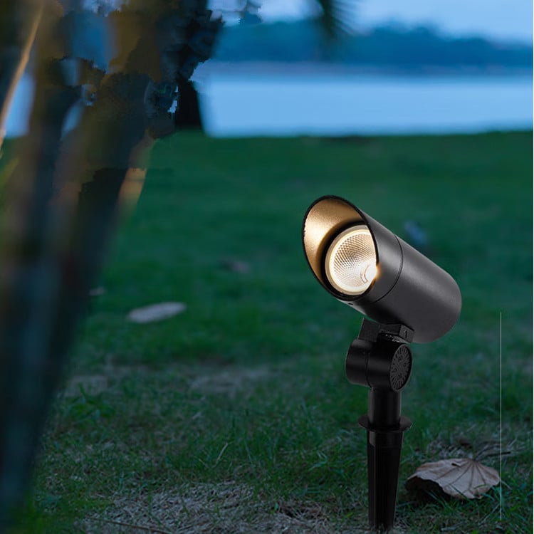 LED светлина за дърво и пейзаж, кръгъл прожектор за двор, осветление за цветни лехи, малък прожектор, градинска лампа за тревни площи