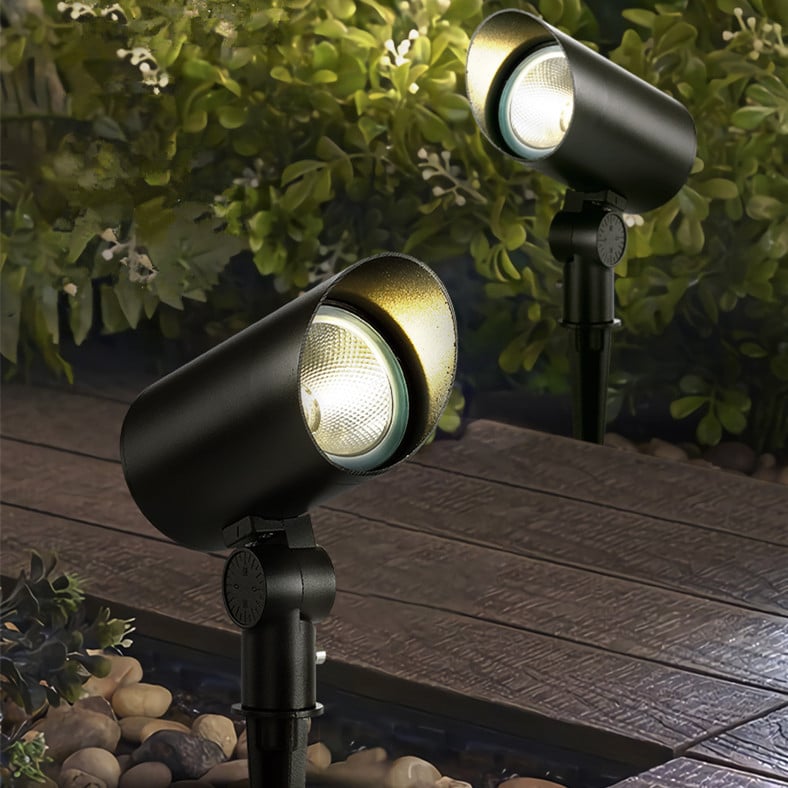 LED светлина за дърво и пейзаж, кръгъл прожектор за двор, осветление за цветни лехи, малък прожектор, градинска лампа за тревни площи