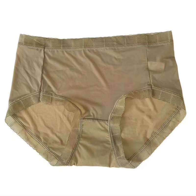 Ženske gaćice Ice Silk, ultra tanke, antibakterijsko pamuk, prozračan čipkasti rub, velika veličina, brzo sušenje