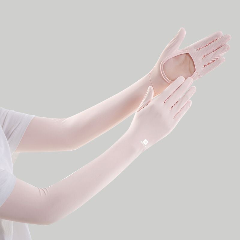 Manșete UV pentru femei, din Ice Silk, pentru protecție în aer liber vara