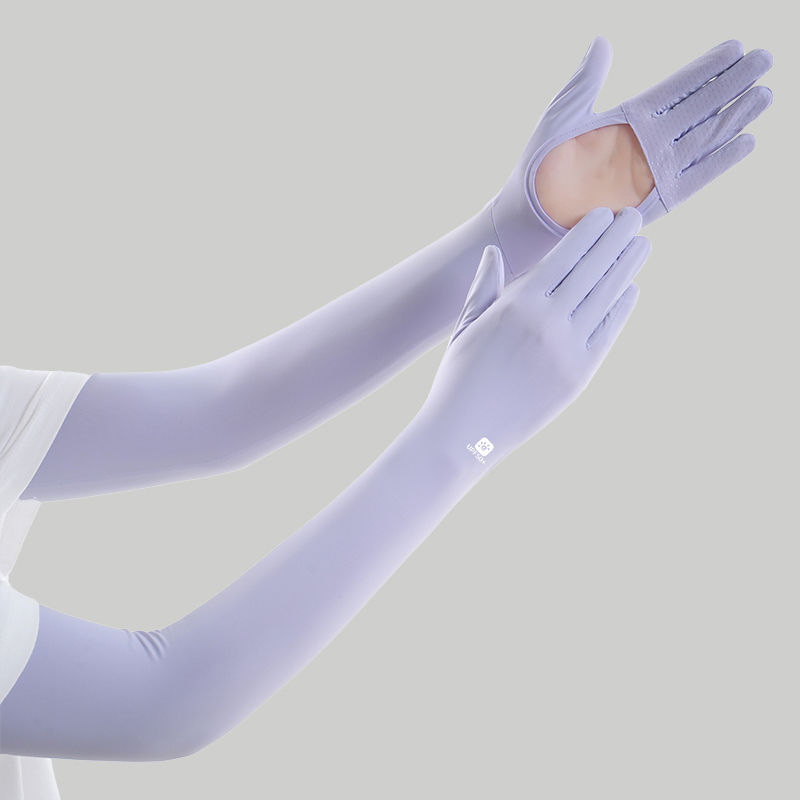 Manșete UV pentru femei, din Ice Silk, pentru protecție în aer liber vara