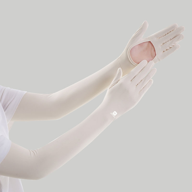 Manșete UV pentru femei, din Ice Silk, pentru protecție în aer liber vara