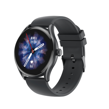AW19 Smartwatch cu monitorizare a sănătăţii, apeluri Bluetooth şi baterie cu durată lungă, curea din silicon