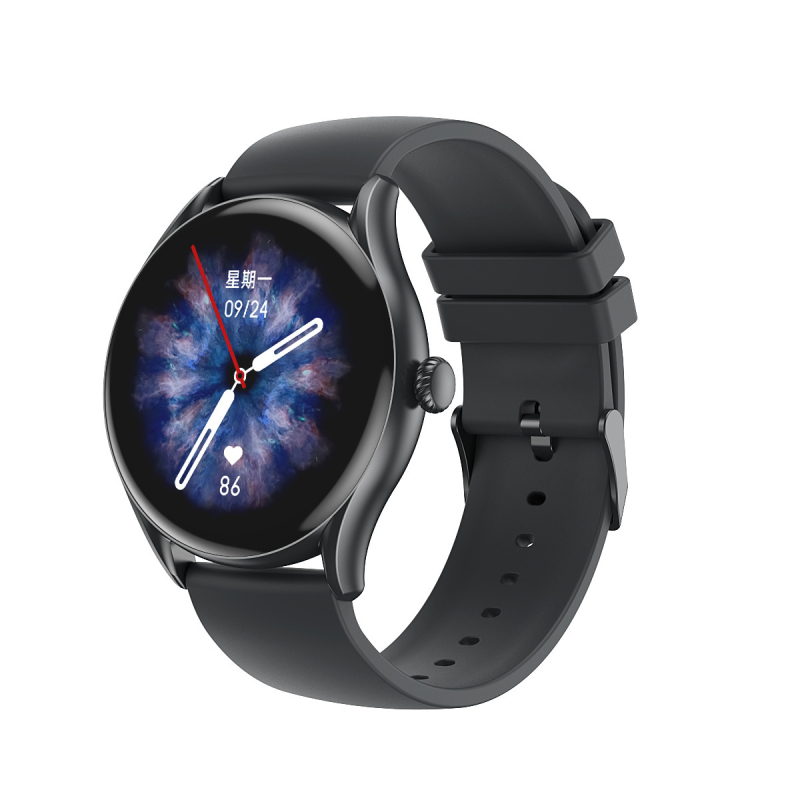 AW19 Smartwatch cu monitorizare a sănătăţii, apeluri Bluetooth şi baterie cu durată lungă, curea din silicon