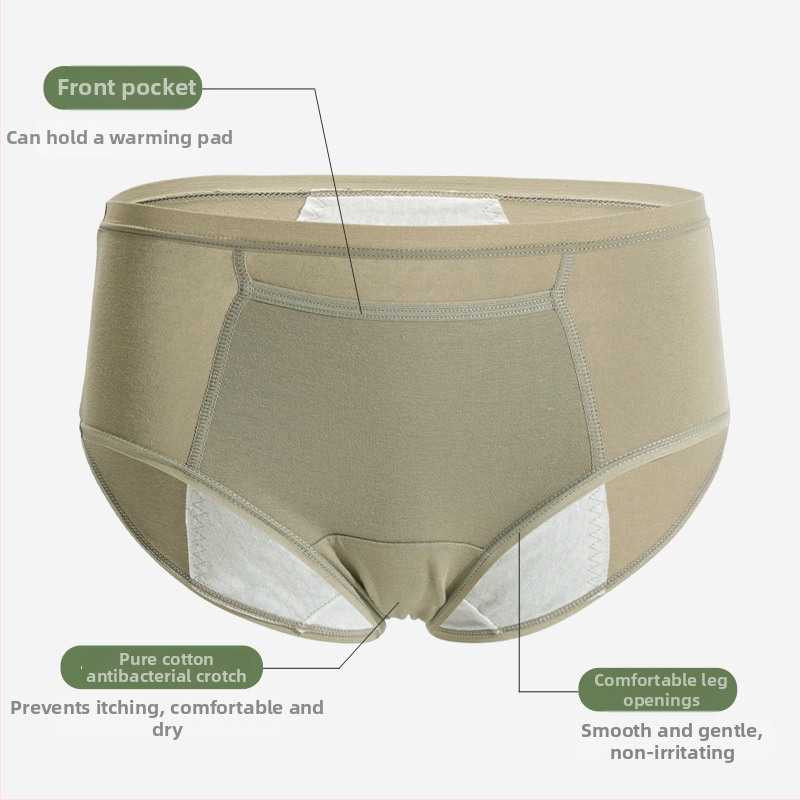 Ženske menstrualne gaćice s visokim strukom, dišuće, zaštita od curenja, pamuk, japanskog stila