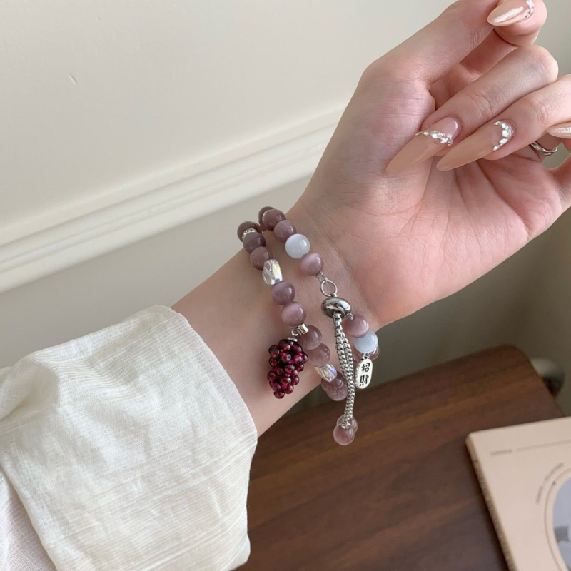 Cat's Eye Beaded remienok na hodinky Huawei 8/9, GT5/GT4, Watch4/3 Pro, Fit3