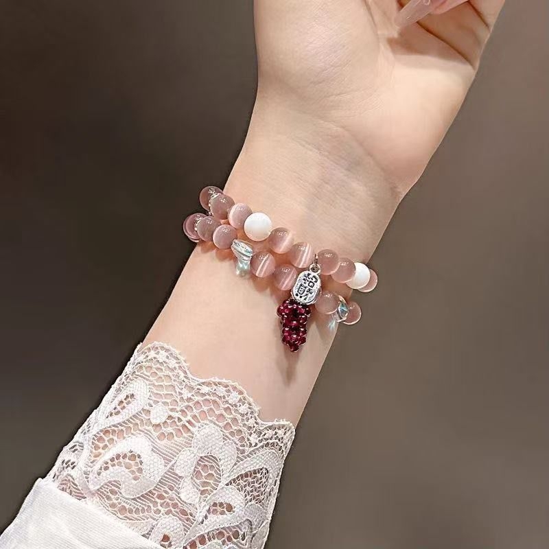Cat's Eye Beaded remienok na hodinky Huawei 8/9, GT5/GT4, Watch4/3 Pro, Fit3