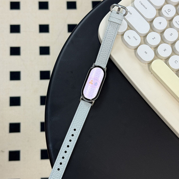 Kožni remen s teksturom kože s granuliranim uzorkom za Xiaomi Mi Band 10/9/NFC i Mi Band 8 Gen, s jednostavnom kopčom