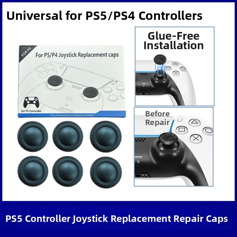Náhradné krytky joysticku PS4 ovládač – tvar gombíka, krytky s mriežkovaným vzorom, farebné balenie